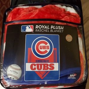 Chicago Cubs Royal Plush throw blanket 60x80